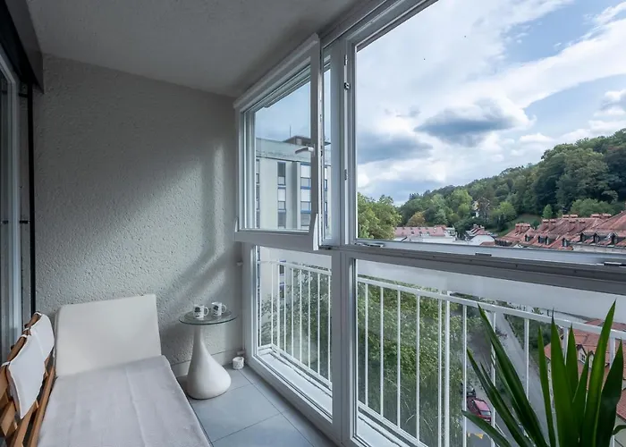 Tamliving 2br Center 3 Bridges Great View Kitchen * Ljubljana